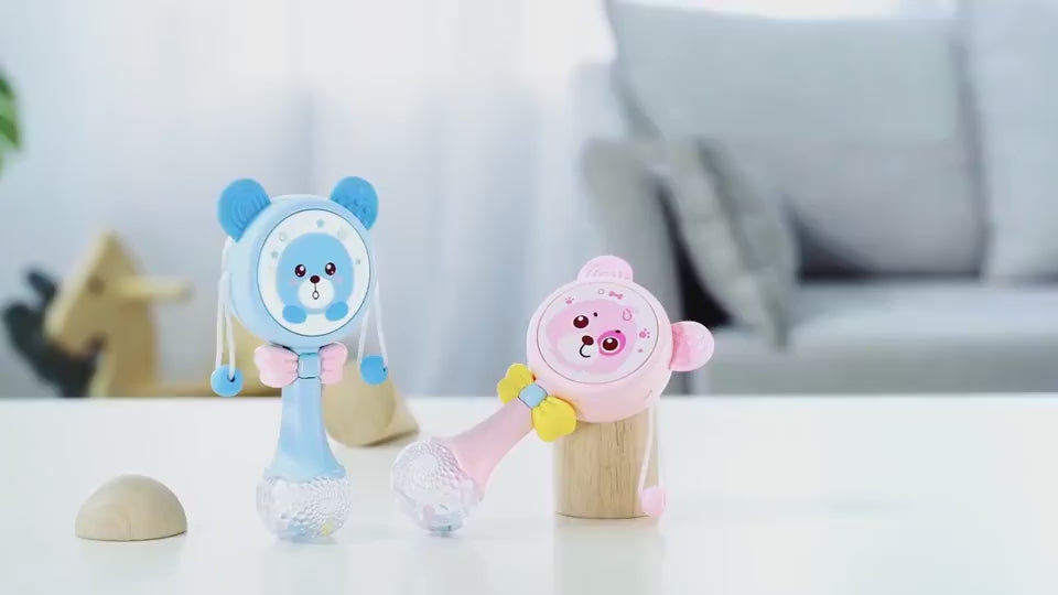 Baby Music Teether Rattle Animals Cartoon Toys